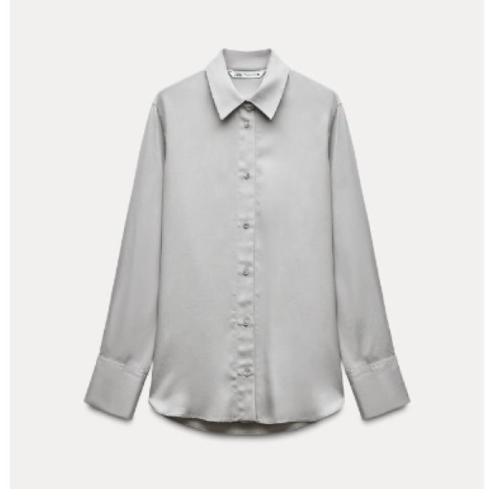 Zara Grey button down shirt